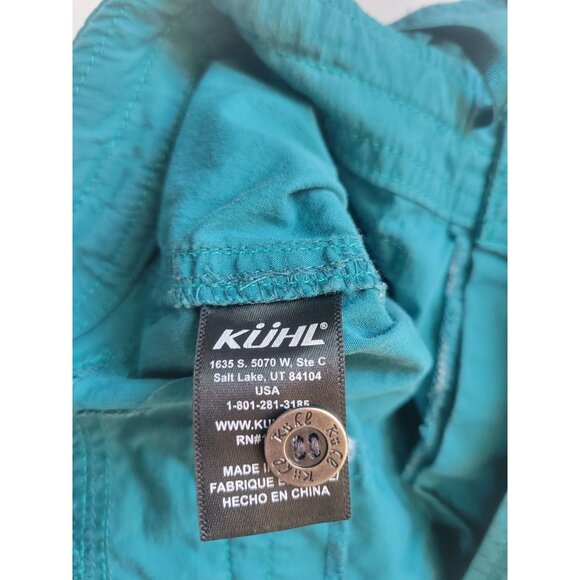 KÜHL women's Kontra or Splash shorts in a teal/turquoise color size 8 Hiking Out - Picture 10 of 10